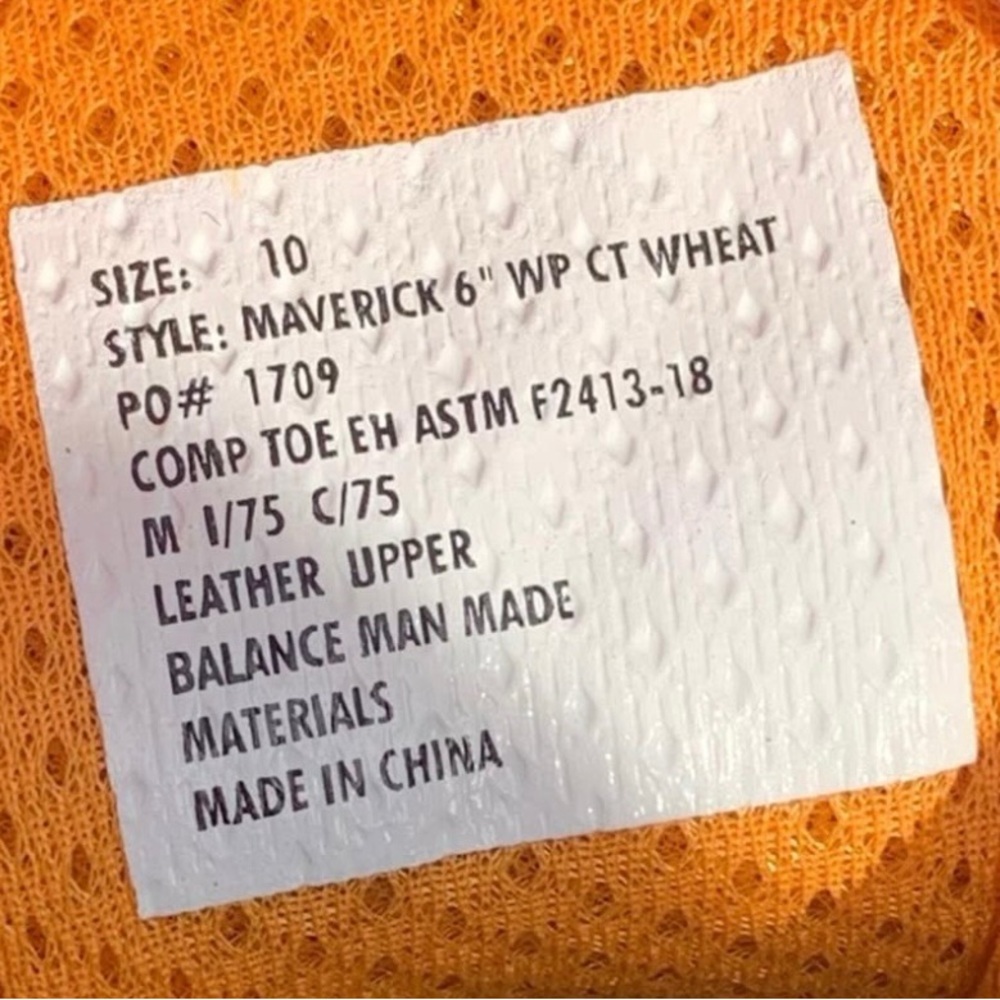 NEW Chinook Composite Toe Work Boots 10M - Picture 6 of 6